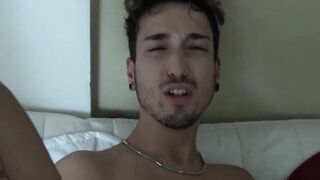 I made sure that every drip of my hot cum spills in Manis pierced tongue