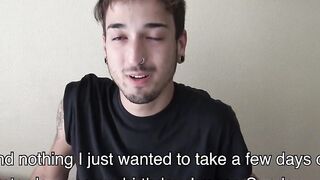 I made sure that every drip of my hot cum spills in Manis pierced tongue