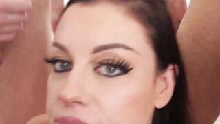 Hot stepmom Sovereign Syre gives stepson and friends a blowbang lesson