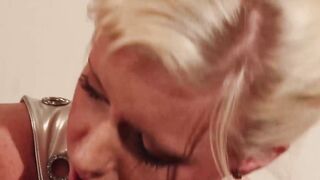 Pierced Lucie give point of view fellatio