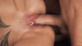 Blonde Bae ride a rough prick