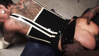 Euro mom bitch into pvc gets banged!