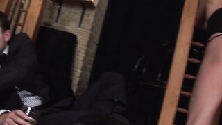 Corseted sub gets banged by her master