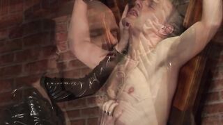 Perfect lover punishing her male sub
