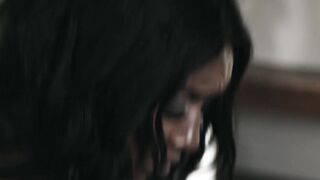 Wild Ashley Aleigh blows dick before taboo interracial sex