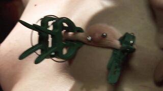 Older sub gets boobies and snatch tortured