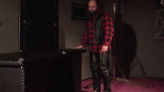 Shaved male sub gets punished by GF