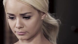 PornTaboos.com - Young blonde girl gets a cumshot surprise after being caught on came