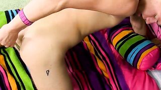 Billy fucks his ass with a toy and plays with a metal rod