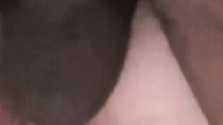 A plump elderly woman named Lacey Starr has a deep mouth and ebony hair