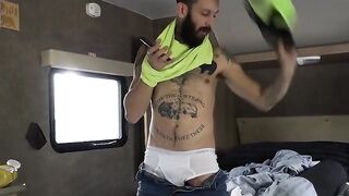 Daddy banging his twink stepson crude before creampie