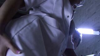 Waxed sub gets mouth screwed