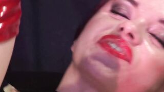 Bitch inside pvc gets arse nailed