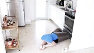Young klutz Bambi Black nailed hard before facial