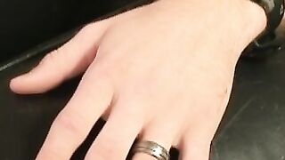 Old amateur jerking off his thick cock in passionate solo