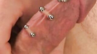 Old amateur jerking off his thick cock in passionate solo