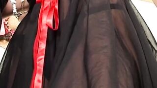 Pierced blondie taking penis