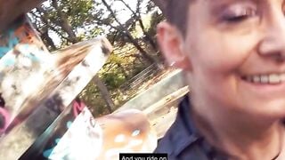 Sex seen into the park with older woman Rubina Public