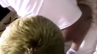 Hardcore doggystyle drill and blowjob with blonde twink
