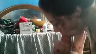 Horny Woman Sucking Big Dick