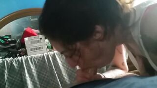 Horny Woman Sucking Big Dick