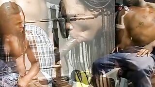 Working out in the gym between Rudy and Trigger ends up with a wild anal on the bench