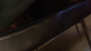 Pierced goddess gets foot jizzed