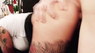Ginger MILF slurping sperm