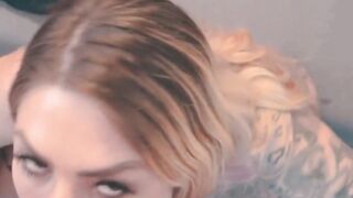 Long curvy tattoo bimbo Mia Blow user seen
