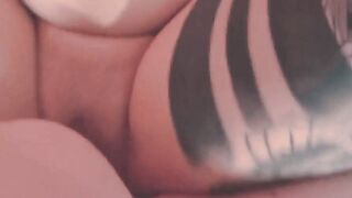 Long curvy tattoo bimbo Mia Blow user seen