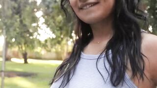 Big ass girl Cami Strella slobbers all over my dick before I fuck her hard