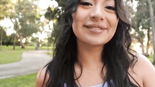 Big ass girl Cami Strella slobbers all over my dick before I fuck her hard