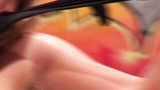 EU cougar masturbating rough