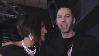 Slutty chicks blowing dicks inside group sex