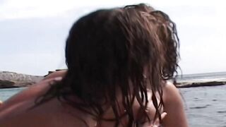Vulgar beauties masturbating outdoor