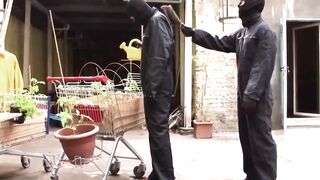 Goddess cougar gagging on a penis into bondage clip