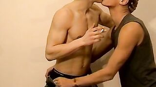 Horny Gus took whole nine inches of Romas throbbing cock deep in his asshole