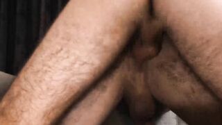 Bearded Hunk Alpha Wolfe devours the throbbing cock of Blake Wilder in a hard dick ri
