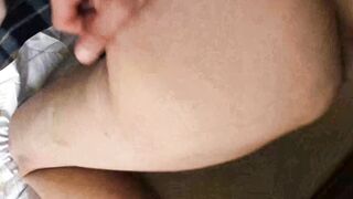 Curly bearded Arnold pierced deeply in the asss by two gigantic dicks