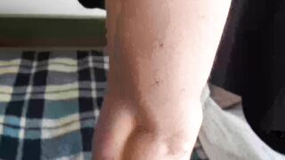 Curly bearded Arnold pierced deeply in the asss by two gigantic dicks