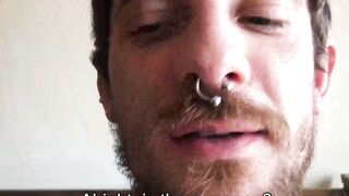 Curly bearded Arnold pierced deeply in the asss by two gigantic dicks