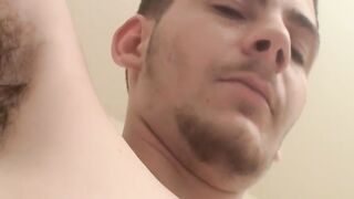 HungThugs.com - Hung hunk Daniel Delong grabs his big dick and masturbates
