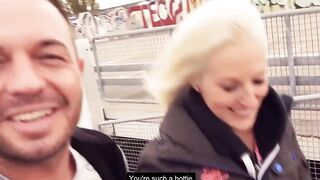 Outdoors parking lot sex with blonde Web Cam-Angel