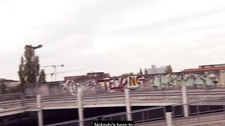 Outdoors parking lot sex with blonde Web Cam-Angel
