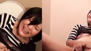 Hidden cam video of Japanese vixen fingering herself
