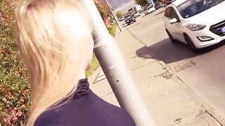Vehicle sex seen with slender blonde Tania Swank