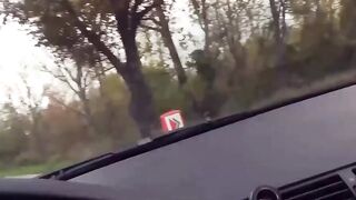 Vehicle sex seen with slender blonde Tania Swank