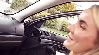 Vehicle sex seen with slender blonde Tania Swank