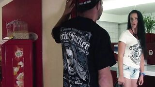 Freaky woman seduces hubby Mirrorman into the bar