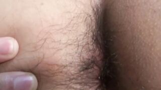 Young Japanese shows off his tight asshole and masturbates